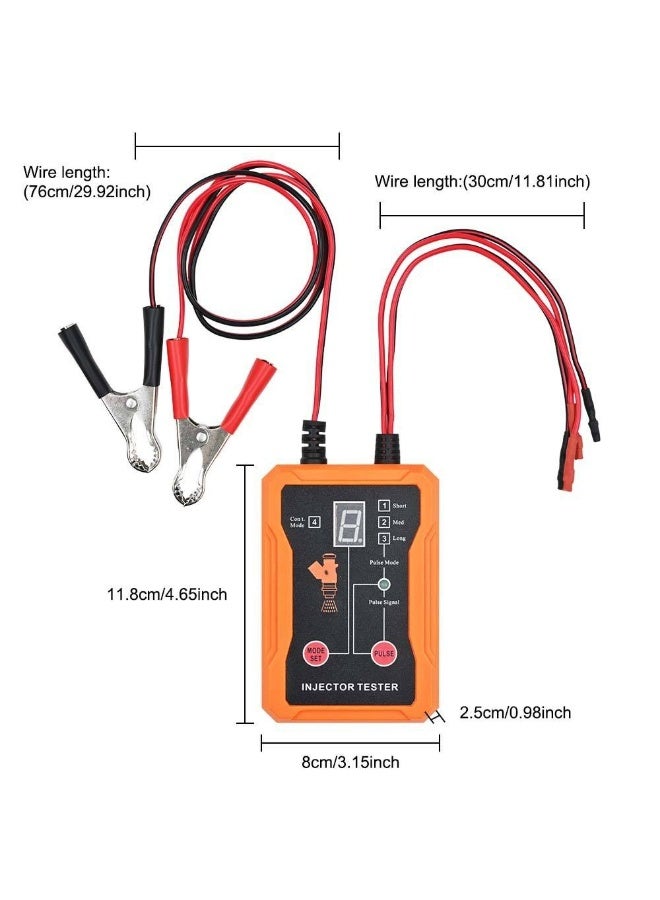 X-PRO5 EM288 Fuel Injector Tester Cleaning Tool Kit 8 Pulse Automotive Fuel Injector Testers - Image 3